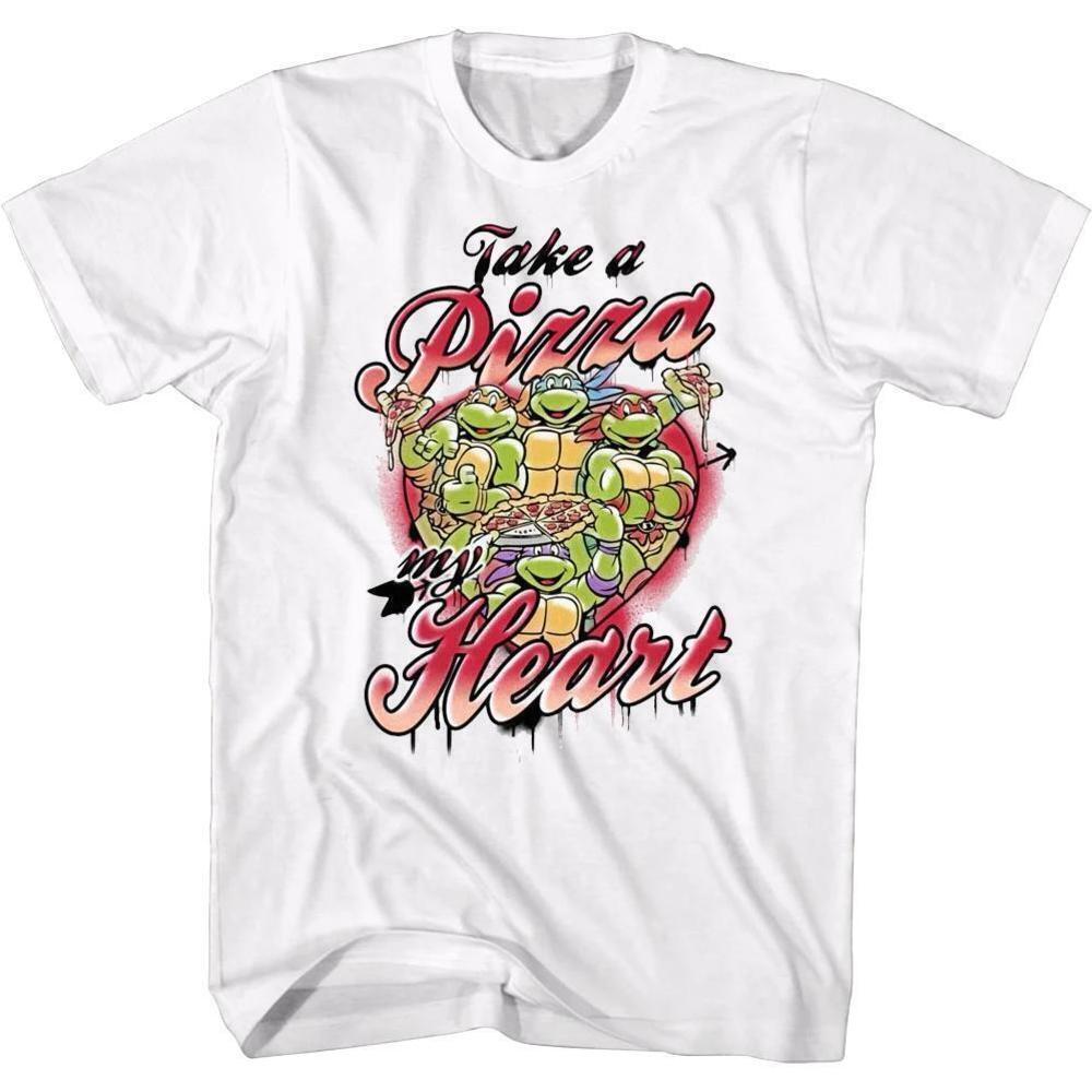 Teenage Mutant Ninja Turtles Take A Pizza My Heart Retro T-Shirt